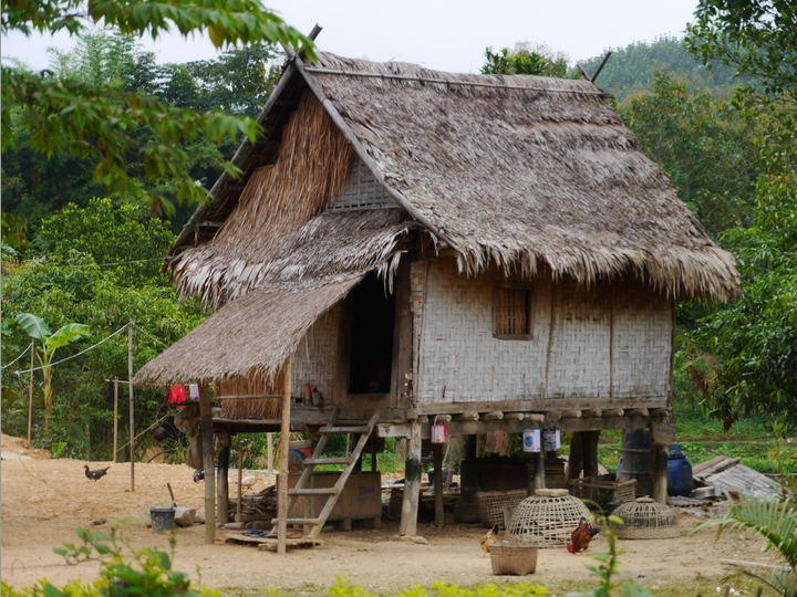 Traditionelles Haus - Laos